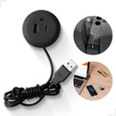 Kit 3 Plugs Tomada de Cabeceira, Sofá e Móveis Instalação Usb de Embutir Preto