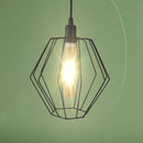 Lustre Pendente Aramado América Preto