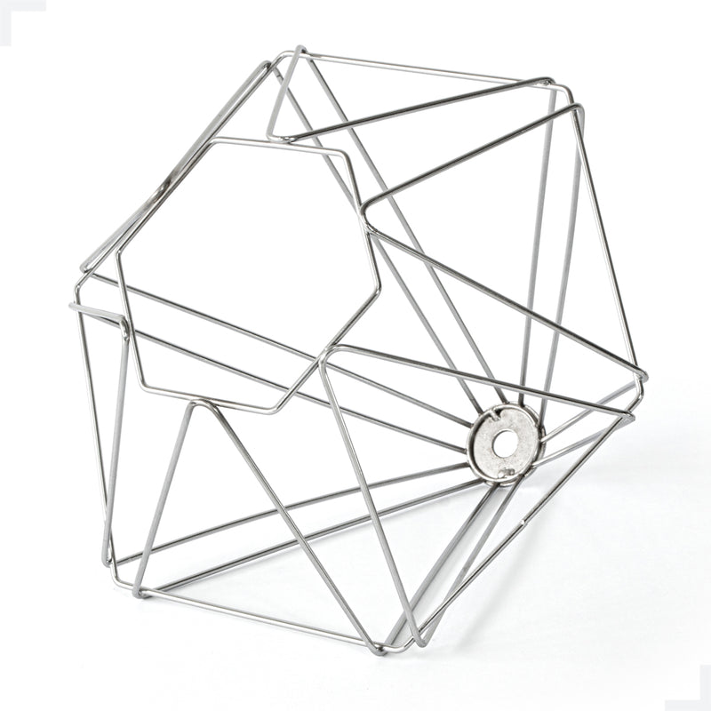 Decoração em Aramado Formato Diamante Grande Cromado