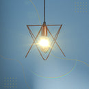 Pendente Lustre Aramado Estrela Cobre