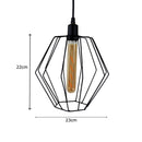 Lustre Pendente Aramado América Preto