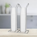 SUPORTE PORTA COPOS DESCARTÁVEIS DUPLO 200ml - CROMADO