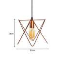 Pendente Lustre Aramado Estrela Cobre