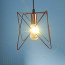 Pendente Lustre Aramado Estrela Cobre