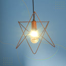 Pendente Lustre Aramado Estrela Cobre