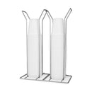 SUPORTE PORTA COPOS DESCARTÁVEIS DUPLO 200ml - CROMADO