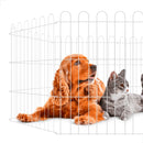 Cercado Pet em Aço – Kit com 8 Grades 60,5x55cm, Modular e Fácil de Montar, Pintura Eletrostática