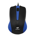 Mouse Usb Fio C3tech Ms-20bl 3 Botões Azul Pc Notebook