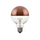 Lampada Led Vintage Filamento 6w G95 Espelhada Globo Ballon Bivolt Rosê