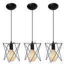 Kit com 3 Luminárias Pendente Estrela – Aramado, Bivolt, 1m Fio