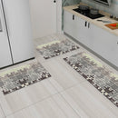 Tapete de Cozinha Antiderrapante Estampado Jogo de 3 Peças